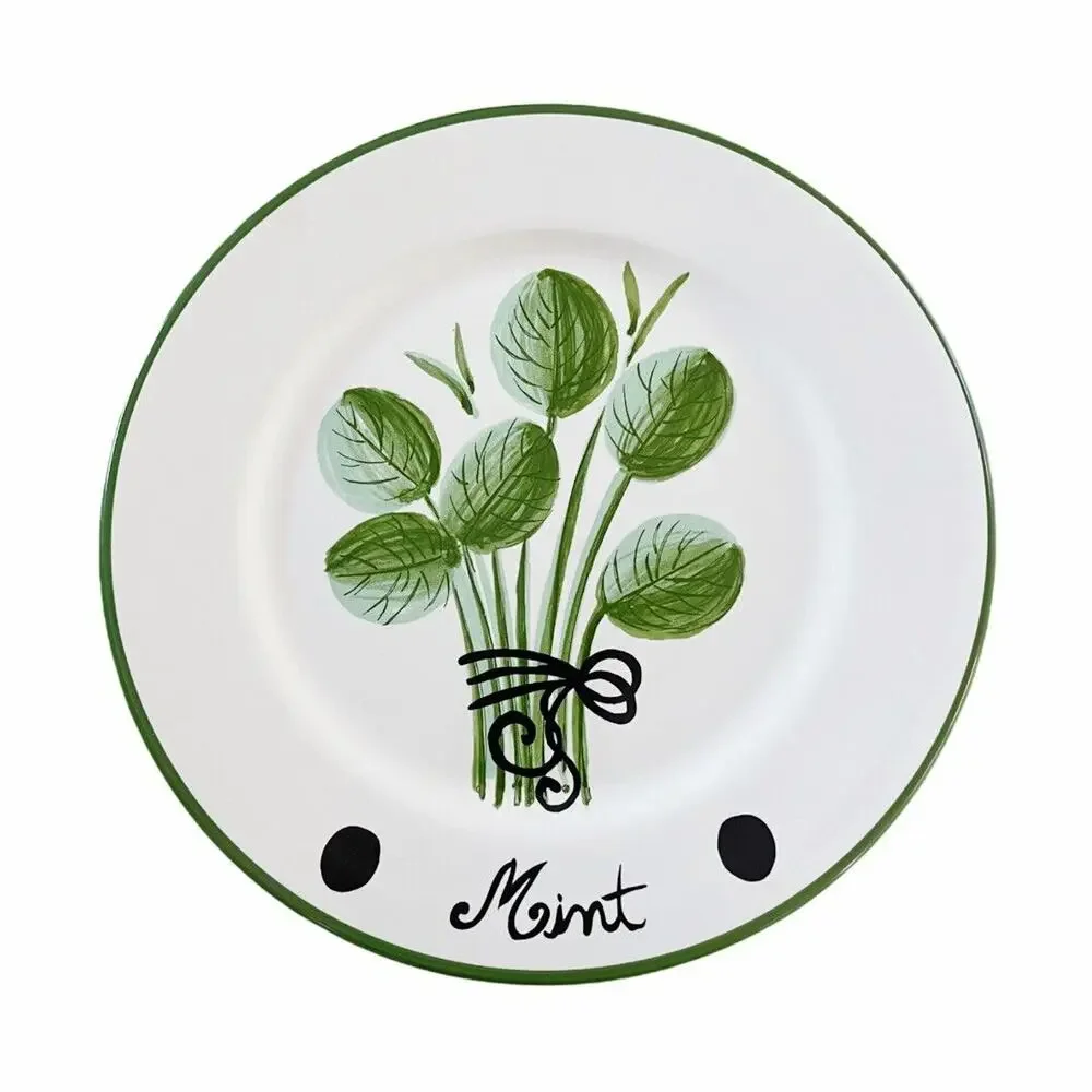 Made in Portugal Gold Creations 8” “Mint” Tidbit Dish